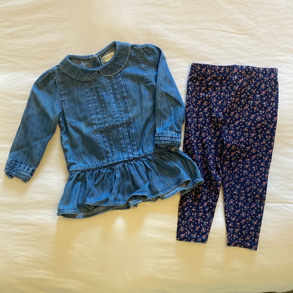 Ralph Lauren set for girls. Size 18 months.